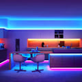 Miniatyrbild 3 av 4: 5050RGB30 ljus/meter lim vattentät IP65 färgglad ljusremsa set (2 meter 5050 ljus med batterilåda fjärrkontroll 24 knappar modell)