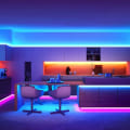Miniatyrbilde 3 av 4: 5050RGB30 lys/meter lim vanntett IP65 fargerik lysstripesett (2 meter 5050 lys med batteriboks fjernkontroll 24 tasters modell)
