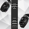 Pikkukuva 4 / 5: (Musta)Langattomat Bluetooth-kuulokkeet Lasten kuulokkeet Taitettavat Kissan korva Kuulokkeet Stereomikrofonilla Lapsi Bluetooth Tyttö Kuulokkeet Puhelimeen