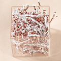 Miniatyrbild 2 av 3: 1 kg 3 mm metallisk glänsande siden högkvalitativ presentask fylld med plisserad raffia