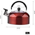 Miniatyrbillede 2 af 4: Teapot i rustfrit stål, gasebarm kedel, ideel til at tilberede dine infusioner med stil