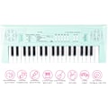 Miniatyrbillede 5 af 5: Elektrisk Klaver med Mikrofon og Musikalsk Keyboard og Legetøjsgave til Begyndere, Børn og Studerende (Blå)