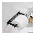 Miniatyrbild 3 av 3: Toalettpappershållare, förvaringsstöd, hållbar, robust, enkel installation, tornrullstöd, väggstöd för, svart