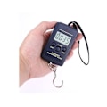 Pikkukuva 1 / 5: Kannettava taskuvaaka 40 kg mini digitaalinen elektroninen vaaka persikkakoukku riippuva punnitusvaaka taskumatkatavaroille