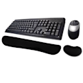 Miniatyrbillede 2 af 2: Håndledsstøtte, Gel Gaming Tastaturmåtte, Ergonomisk Memory Foam Tastatur Håndledsstøtte Måtte til Gaming Computer Skrivebord - Sort