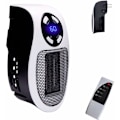 Miniatyrbillede 1 af 5: Smart 500 W keramisk blæser - Elektrisk opvarmning med stikkontakt - med justerbar termostat og timer og LED-display - Hurtig opvarmning, lav støj, sikker