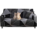 Miniatyrbilde 1 av 5: Uttrekkbart sofatrekk Curses Trykt Elastisk Sofa Sofatrekk For Sofa 1 Sittepute Sofabeskyttelse Universelle Møbler (2 Seter, Black Magic) uten ea