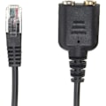 Miniatyrbillede 3 af 5: Han til 2 x 3,5 mm hun jackstik hovedtelefon telefon mikrofon lyd splitter adapter kabel til fastnet