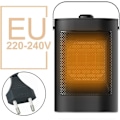 Miniatyrbillede 5 af 5: Keramisk varmelegeme med overophedningsbeskyttelse, termostat, elektrisk varmelegeme med 1500W effekt, indendørs