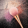 Miniatyrbillede 4 af 4: 2 stk. store mineralpudderbørster, bløde fluffy makeupbørster til foundation, blush og highlighter, buffing, konturformning (rose gold)