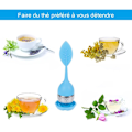 Miniatyrbillede 4 af 5: 5 stk. Te-infuser Sæt Silikon Diffuser Te-kugle Rustfrit Stål Te-filter Te-diffuser Med Underkopper