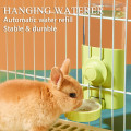 Miniatyrbild 5 av 5: 1PCS (Jing Yilan) Automatisk Vattendispenser för Husdjur, Kanin Vattendispenser, Hängande Vattenfontän Dispenser 600ML, för
