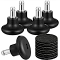 Miniatyrbillede 1 af 4: 5 Swivel Stole Universal Faste Ben Nagle Hjul Kontorstol Computerstol Fixator Fodstøtte Stum Stol Tilbehør