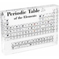 Miniatyrbillede 2 af 4: Nye kemiske elementer akryl element periodisk trykplade farve krystal periodiske tabel (trykplade 170*120*24mm sort og hvid)