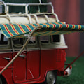 Pikkukuva 3 / 5: Metalliautomalli Vintage RV Leirintäauto Leikkiauto Simuloitu Luksusauto Ranta-auto Koti Sisustus Työpöytä