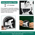 Miniatyrbillede 3 af 5: Toilet Timeglas, 5 minutters dekorativt timeglas, kreativt timeglas til mænd, toilettræningstimer, til køkken, tandbørstning