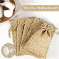 Miniatyrbild 4 av 5: 30 Drageer JUTE canvas, jute påse 10x14cm, liten jute canvas väska, bröllop tygpåse, små jute presentpåsar, jute väska, mandelpåse i jute (10x14