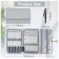 Miniatyrbillede 5 af 5: 1 stk. rejse smykkeopbevaringspose, sammenklappelig rejse smykkepung konvolut clutch, egnet til ringe, øreringe, halskæder, armbånd, brocher