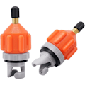 Miniatyrbillede 1 af 5: Sæt med 2 oppustelige pumpeadaptere til stand up paddle - standard universal luftventil Schrader adapter, pumpehoved konnektor adapter til oppustelig båd