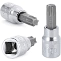 Miniatyrbilde 3 av 5: 13 stk. Torx Pipenøkkelsett, T8 - T70 Bits Pipenøkkelsett, Hunn Torx Pipenøkler, Torx Bits Pipenøkkelsett, Krom Vanadium Stål 1/4\", 3/8\" og 1/2\" Feste