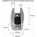 Miniatyrbild 3 av 5: 2 Stycken Glidande Glasdörr Golvguide Rulle Golvguide Rulle Skjutdörrssystem Skjutdörrstillbehör