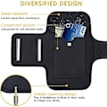 Miniatyrbilde 4 av 5: Sportsarmbånd, Universal Running Armband for iPhone 13/13 Pro/12/12 Pro/11/11 Pro/XR/X/8/7 Up to 6.1\" Justerbar forlengelsesrem Eco-Friendly Lycra
