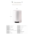 Pikkukuva 3 / 5: Bluetooth-kaiutin valoilla, kannettava langaton yövalo Bluetooth-kaiutin 7-värisellä LED-valolla ja älykkäällä kosketusohjauksella (valkoinen)