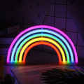 Miniatyrbillede 1 af 5: Neonlys (regnbue), hængende neonlys USB/batteri planetlampe neonlys til bar, bryllupsdekoration, fødselsdagsfest osv.