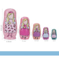 Miniatyrbillede 5 af 5: Russisk matryoshka dukke 5 lag engel pige matryoshka dukke sæt trælegetøj