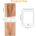 Miniatyrbilde 2 av 5: 20 stk Små kraft brune papirposer Terminalposer transportposer med 16 x 12cm håndtak for bursdag, bryllup, teselskap og feiringer av cel
