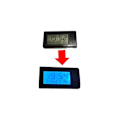 Miniatyrbilde 3 av 5: LCD temperatur bilklokke, biltermometer for dashbord bakgrunnsbelysning digital nattklokke tid temperaturvisning tid for lastebil