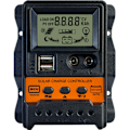 Miniatyrbillede 1 af 5: Solar opladningscontroller 30A Solpanel batteriregulator med dobbelt USB 5V 12V/24V PWM PWM Justerbar LCD Automatisk Parameter