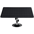 Miniatyrbillede 4 af 5: 10W 5V 2000mAh 360 graders rotation vandtæt solcellepanel til vægmontering i monokrystallinsk silicium til USB-kamera, model: Sort