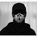 Miniatyrbillede 3 af 5: Balaclava med kranie - Moto-maske til Call of Duty-fans - Farve: Sort