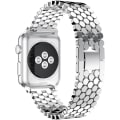 Miniatyrbillede 3 af 4: Sølv - Rem til Apple Watch 38mm, Rustfrit stål iWatch Rem 8mm, Smartwatch Rem til Apple Watch Series 3/2/1 38mm,.