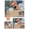 Miniatyrbilde 5 av 5: Hund Spargris Spiser Penger, Søt Mynt-Stjelende Valp Spargris Spargris, Hund Spargris Spiser Mynter, Tellerbank, Mynt Sorterer, 2.7x7 tommer(brun