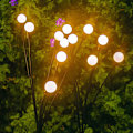 Pikkukuva 5 / 5: (Lämmin valkoinen) Ulkokäyttöön tarkoitettu aurinkovalo, 1 huone 10 LED Lucioles -valoa puutarhaan, parvekkeelle, aurinkolamppu ulkopuutarhan koristeluun, vedenpitävä IP65