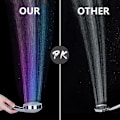 Miniatyrbilde 5 av 5: 1-delt LED dusjhode, høytrykks dusjhode med automatisk endring i 7 farger, univers dusjhode for hus, hotell, bad, krom