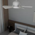 Miniatyrbilde 5 av 5: Stille vifte med seks blader, justerbar fargetemperatur fra 3000 k til 6500 k, med fjernkontroll, for hjemmet, soverommet, arbeidsrommet,