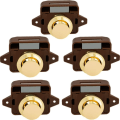 Miniatyrbillede 1 af 5: 5 stk. nøglefri trykknaplås til dørlukning til autocamper, campingvogn, skab, båd, autocamper, skab, guld