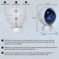 Miniatyrbillede 3 af 5: Astronaut lysprojektor, 360° justerbar astronaut stjernehimmel nattelys projektor, USB opladning justerbar astronaut projektorlys