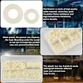 Miniatyrbillede 3 af 5: 500 stk. plastikringe platforme i nylon m2 / m2,5 / m3 / m4 / m5 / m6 / m8 / m10 Wallash vandingsrulle til industrielle fastgørelser
