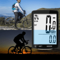Miniatyrbillede 3 af 5: （ 7,8 x 5 cm，Grønt lys）Trådløs LCD-display cykelcomputer Vandtæt skridttæller speedometer Auto hukommelse temperaturmåling