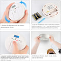 Miniatyrbilde 4 av 5: Karbonmonoksiddetektor 85 DB, CO-detektor med LCD-skjerm, EN 50291 Batteridrevet karbonmonoksiddetektor (3 AA-batterier ikke inkludert)
