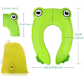 Miniatyrbillede 2 af 3: Baby Toilet Reducer, Rejse Toilet Reducer, Foldbar Børne Toilet Sæde, Børne Toilet Reducer, Rejse Foldbar Toilet Sæde Med 1 Bærepose