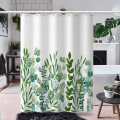 Miniatyrbillede 5 af 5: Mugresistent bruseforhæng 180x200cm, maskinvaskbart stof bruseforhæng rustfrit, boheme-stil polyester bruseforhæng (180_x_200_cm, Flami