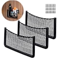 Miniatyrbillede 1 af 5: 3 stk. bilopbevaringsnet, 40 * 20 CM bagagerumsopbevaringsorganisatorer, multifunktionel bil lommeorganisator taske til redskaber, autocampere, både, hjem (elastisk net)