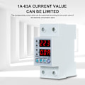 Miniatyrbilde 4 av 5: 63A 220V DIN-skinne Justerbar på spenning og UNDERSPENNING