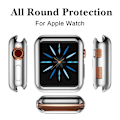 Pikkukuva 2 / 4: Täys TPU-kotelo Apple Watch 4/5/6/SE näytönsuojalla 44mm Kirkas