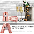 Miniatyrbillede 2 af 5: Champagneprop, rustfrit prop i rustfrit stål til mousserende vin, overlegen lækagesikker boblebeskytter, ingen skarpe kanter, ingen spild, brusbeskytter, tryk T